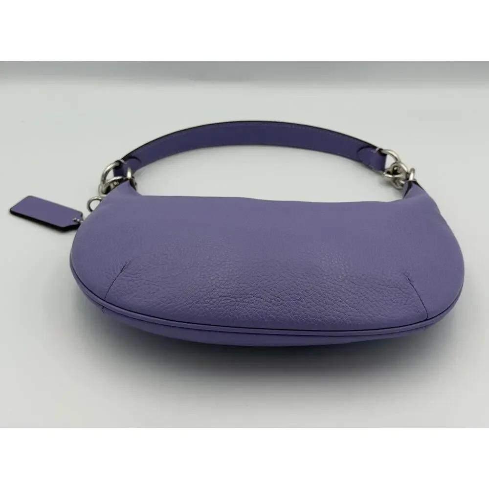 Coach Payton Hobo “Light Violet/Ice Purple” (2022) Pebbled Leather Shoulder Bag